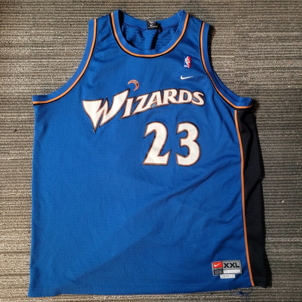 Nike 2001 Michael Jordan #23 Washington Wizards NBA Blue Jersey XXL Swingman
